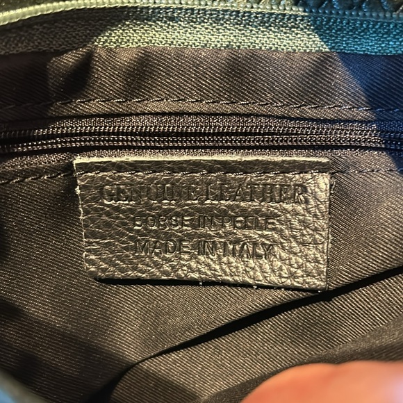 Markese Italy Leather Purse adjustable strap tassel snake scale alligator NWT - Picture 7 of 8